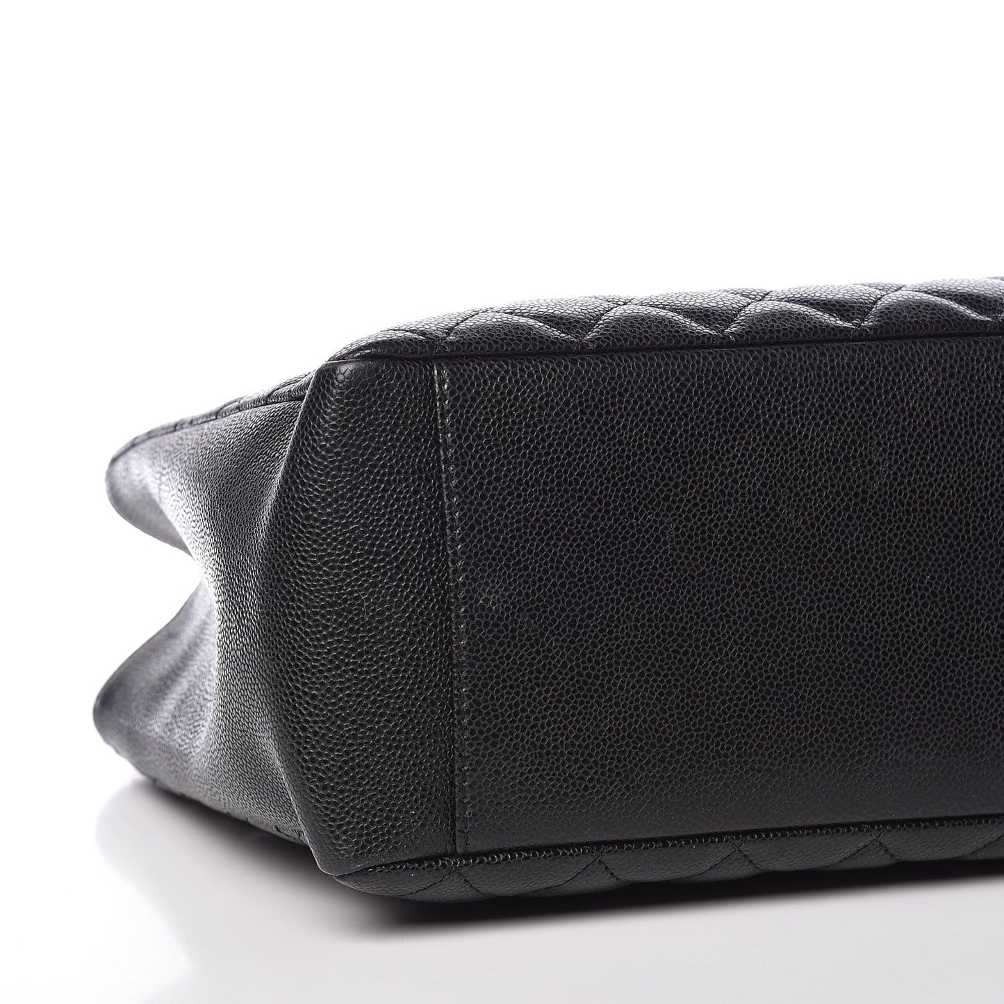 Caviar Quilted Grand Shopping Tote GST Black