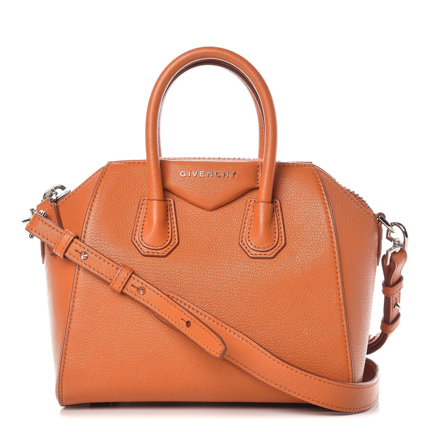 Sugar Goatskin Mini Antigona Rust