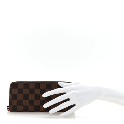 Louis Vuitton Damier Ebene Clemence Wallet Cherry 2 of 7