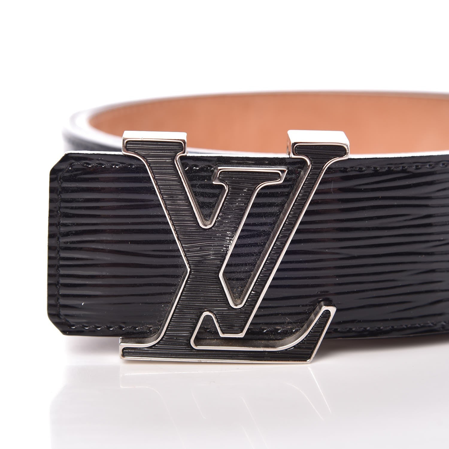 Louis Vuitton Epi Electric 40mm LV Initiales Belt 85 34 Black 4 of 9