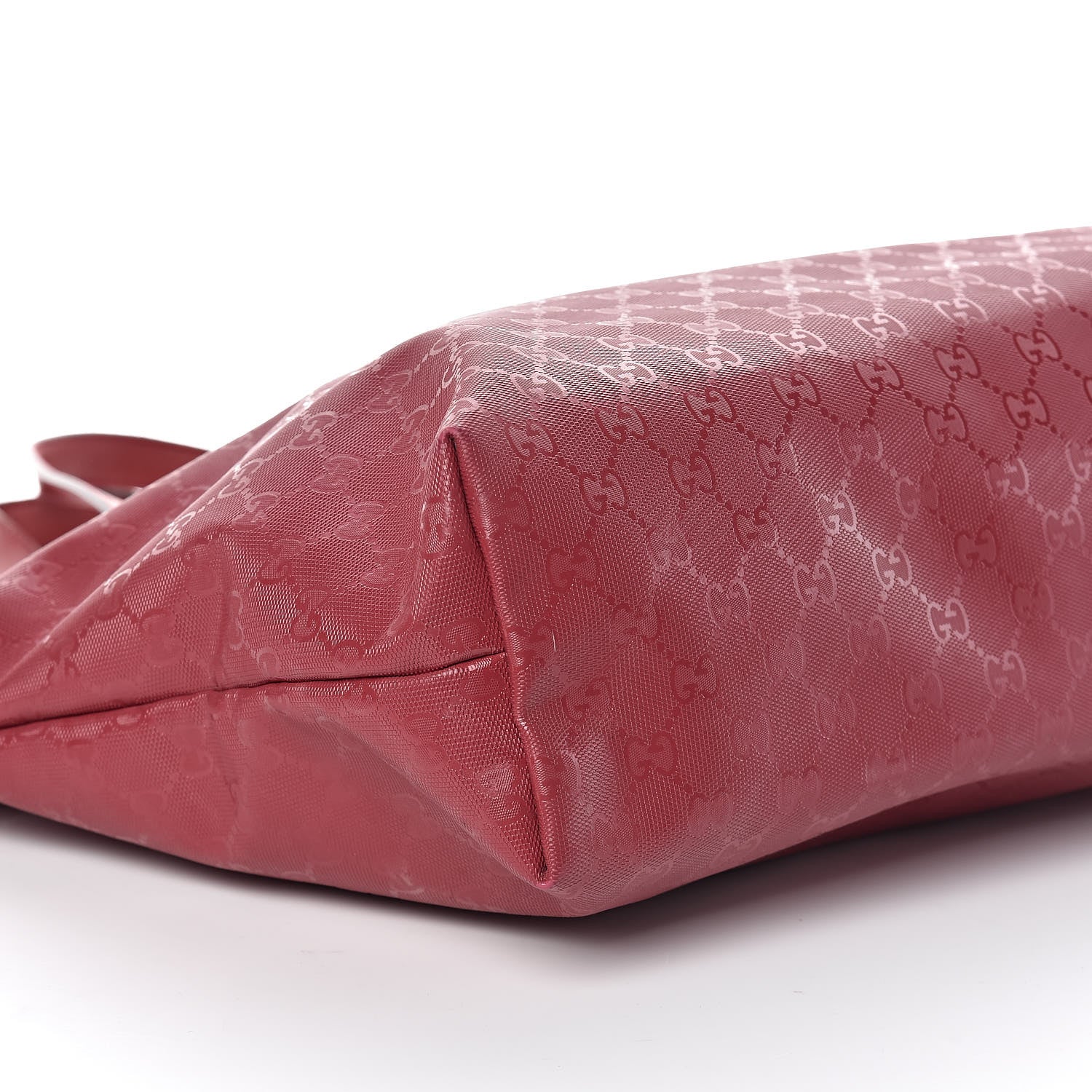 Gucci Imprime Monogram Medium Zippered Shopping Tote Rose Blush 8 of 9