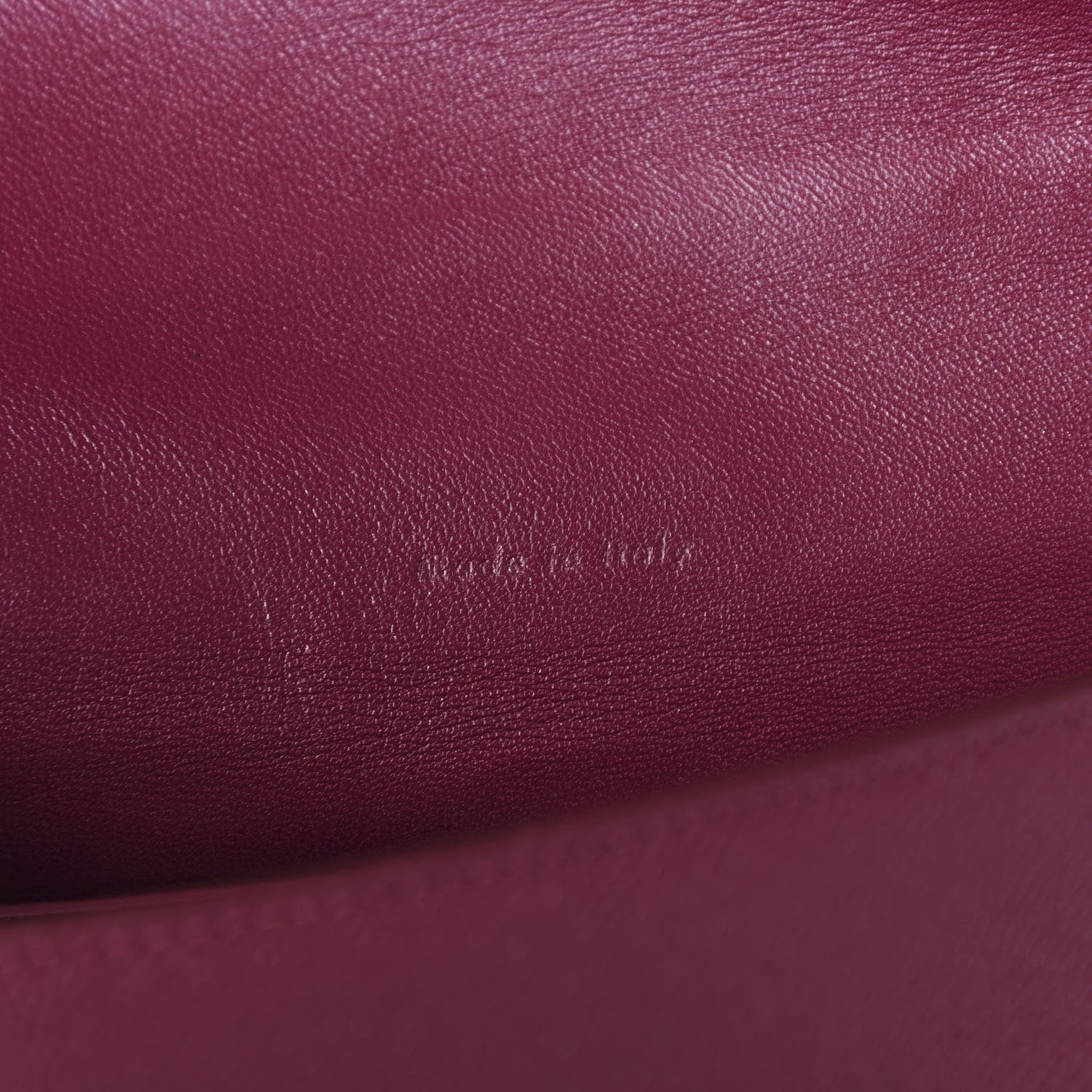 Celine Grained Calfskin Medium Trotteur Plum 8 of 10