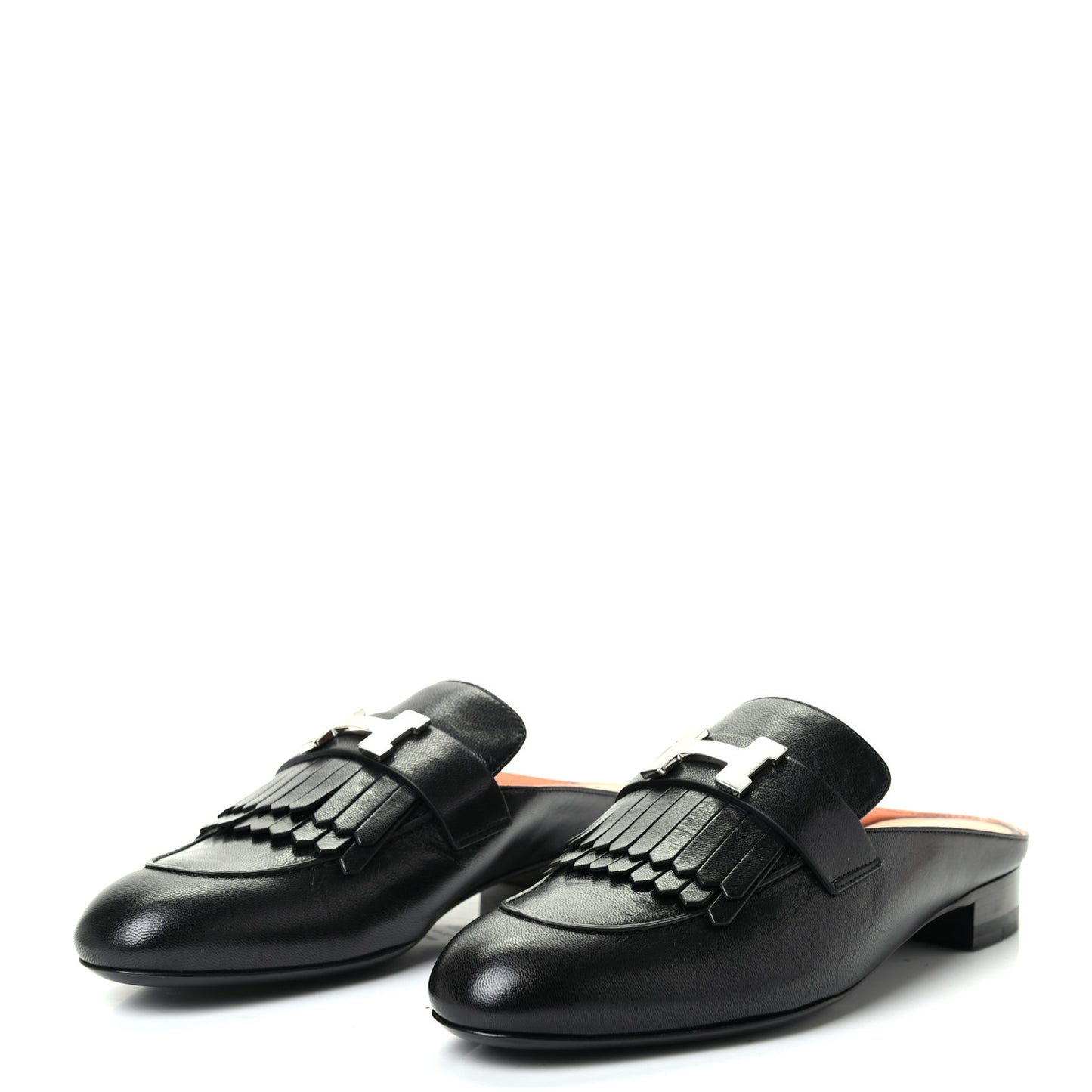 Goatskin Rivoli Mules 37.5 Black