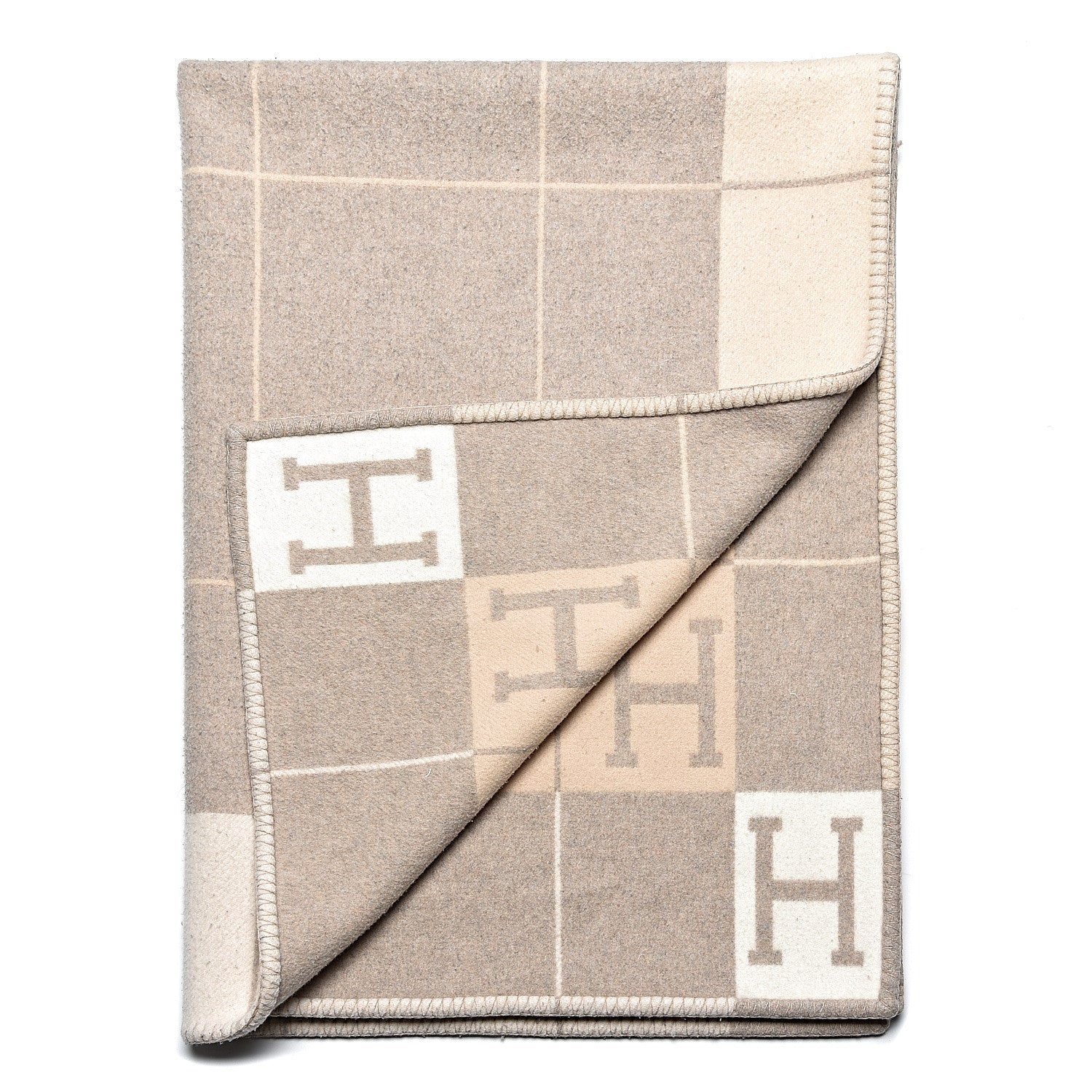 Hermes Wool Cashmere Avalon III Blanket Coco Camomille 1 of 5