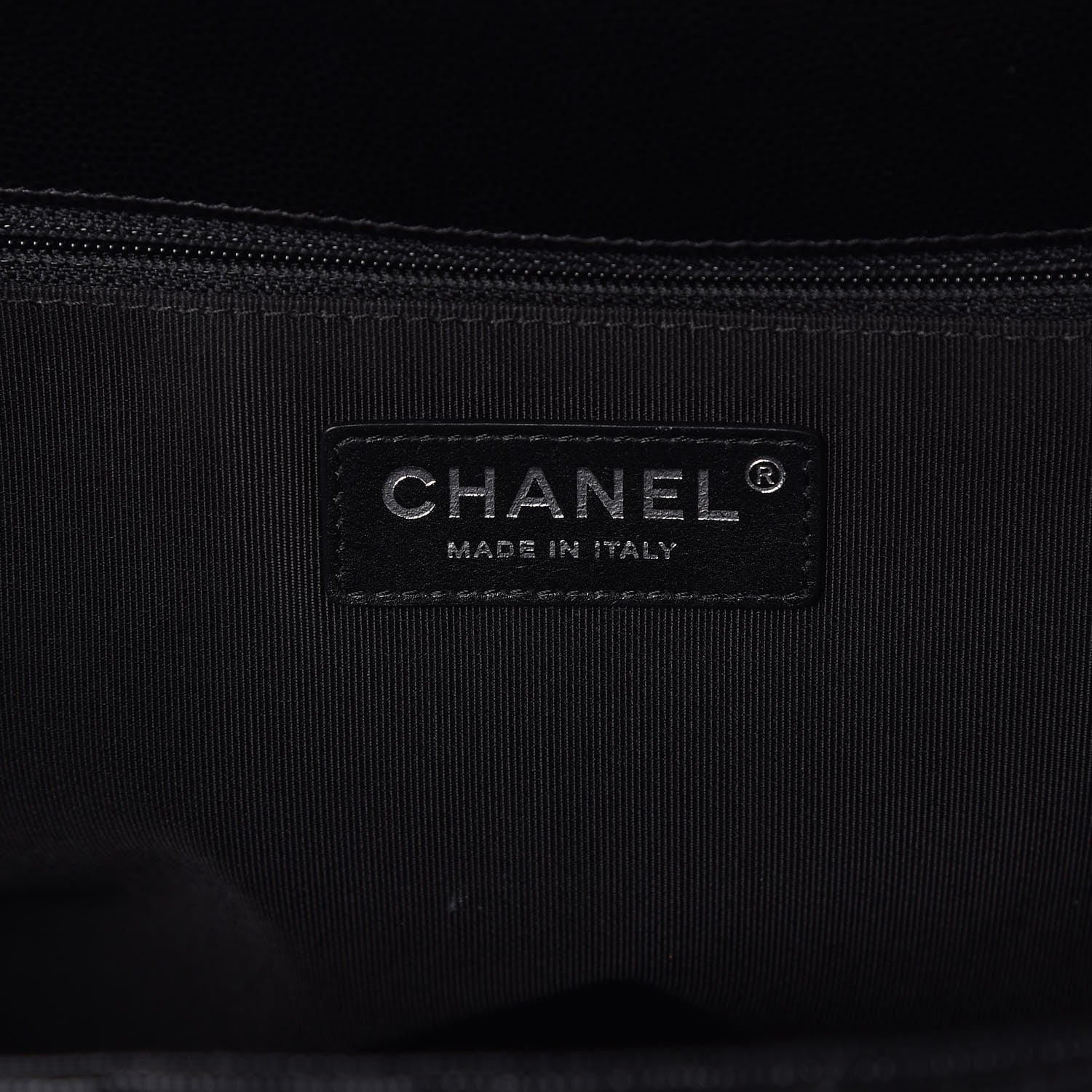 Chanel Caviar Chevron Quilted Flap Tote Black 6 of 7