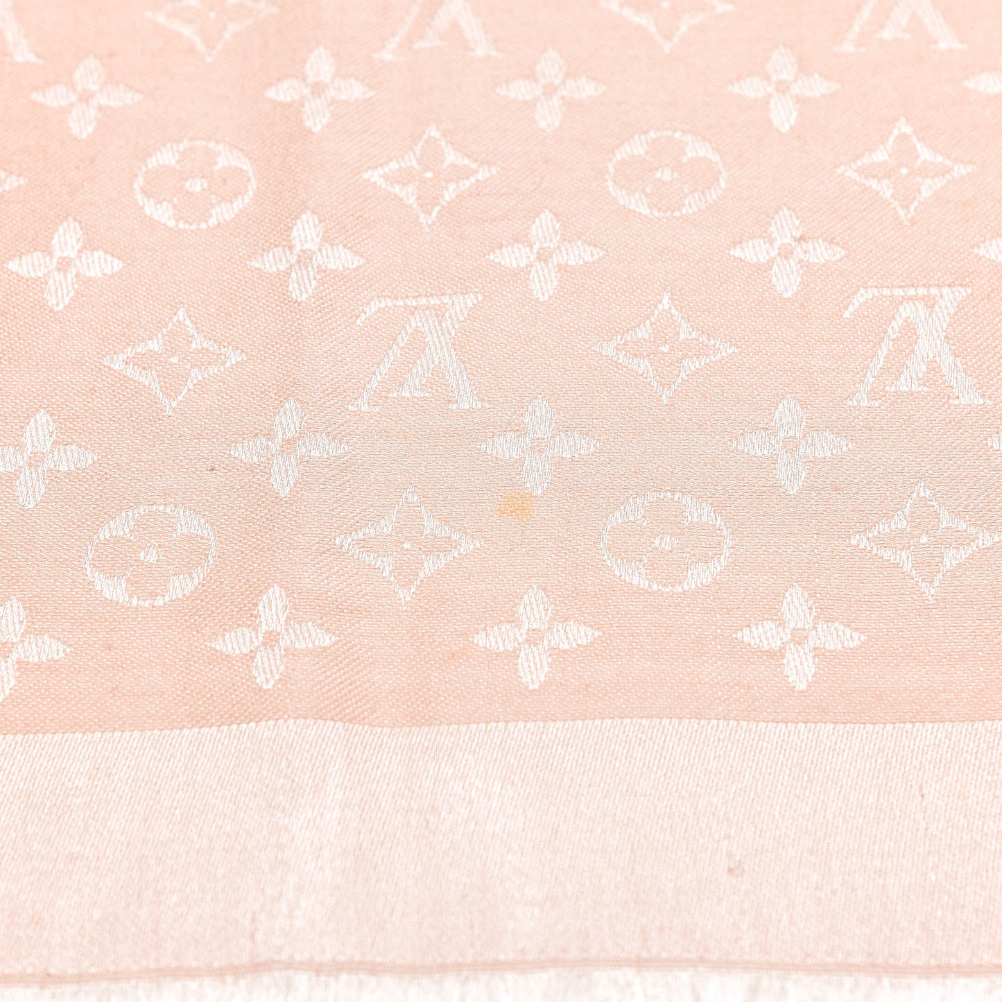Silk Wool Monogram Shawl Natural