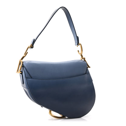 Christian Dior Calfskin Gradient Saddle Bag Indigo Blue 2 of 9