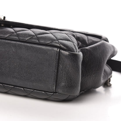 Saint Laurent Sheepskin Tri-Quilt Monogram Medium College Bag Black 17 of 18