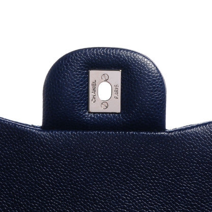 Chanel Caviar Jumbo Double Flap Navy Blue 9 of 9
