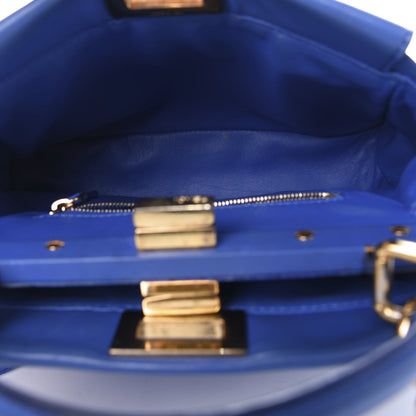 Fendi Nappa Mini Peekaboo Iconic Satchel Bleuette 5 of 12