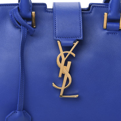 Saint Laurent Calfskin Monogram Baby Cabas Blue Majorelle 9 of 9