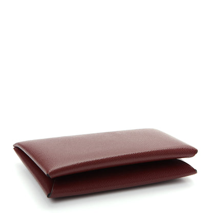 Hermes Epsom Calvi Card Case Rouge H 4 of 8