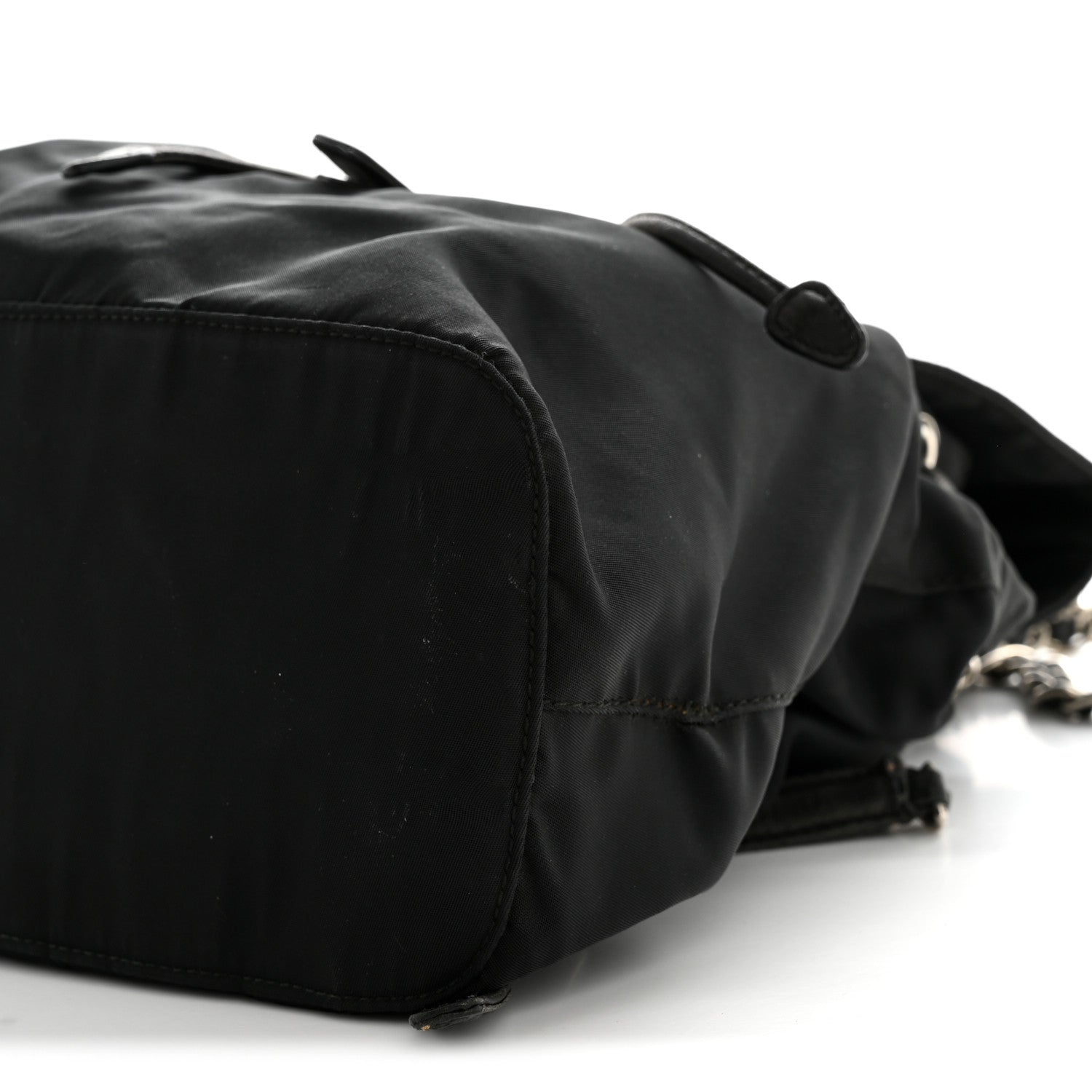 Prada Tessuto Nylon Vela Chain Backpack Black 10 of 15