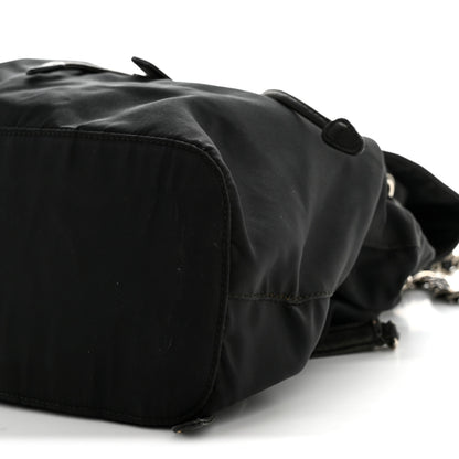Prada Tessuto Nylon Vela Chain Backpack Black 10 of 15