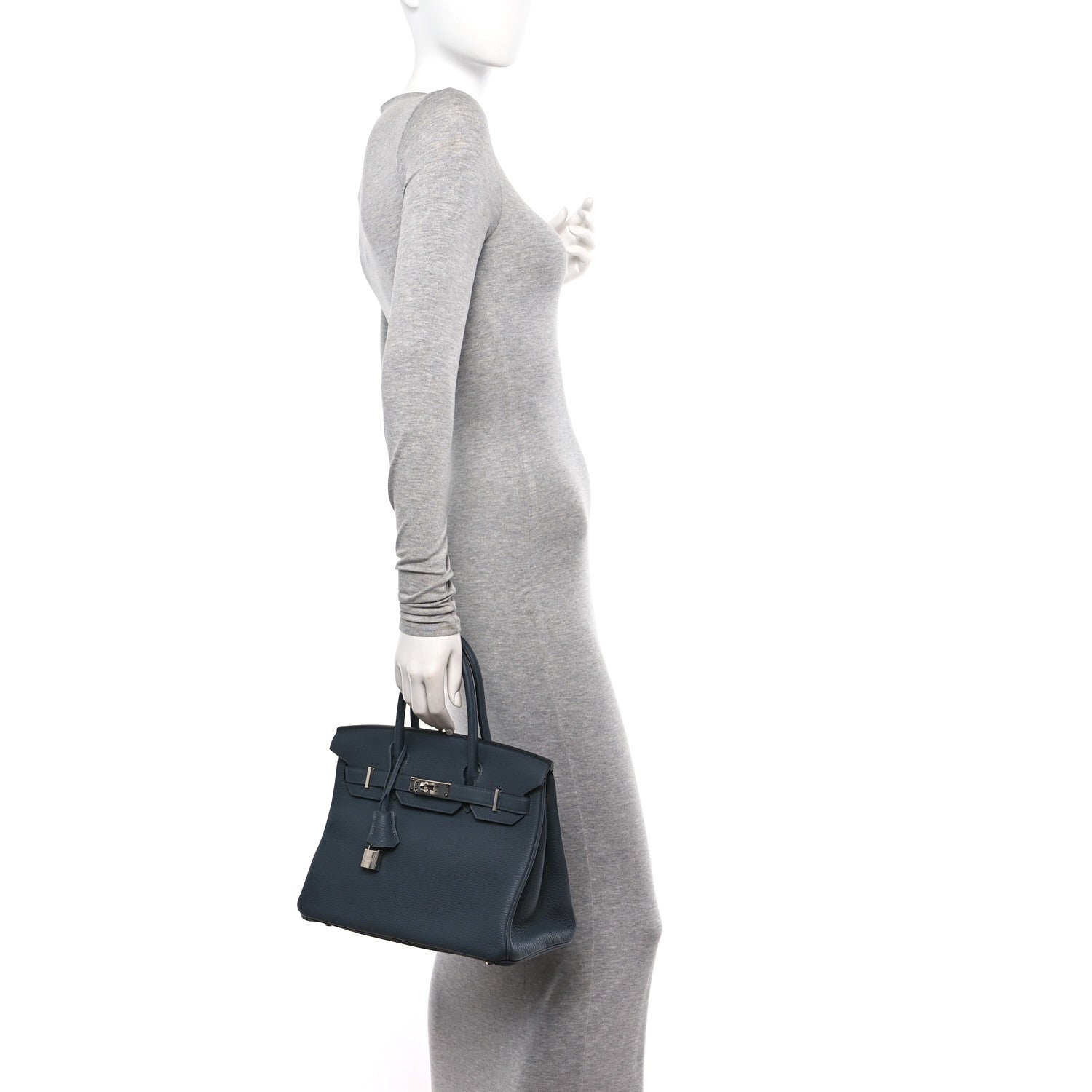 Hermes Togo Birkin 30 Gris Misty 2 of 11