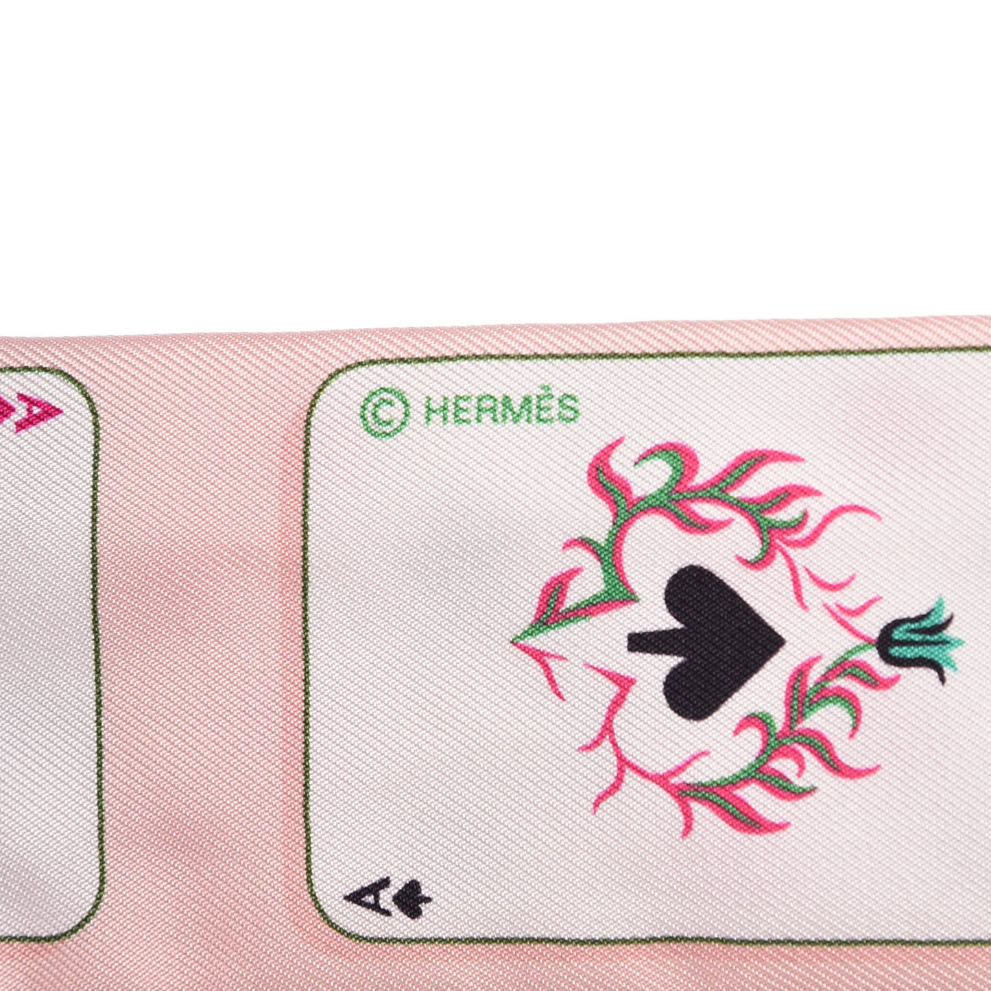Silk Jeu de Cartes Twilly Rose Nacre Fuchsia Rouge