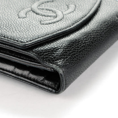 Chanel Caviar Timeless CC Compact French Wallet Black 9 of 9