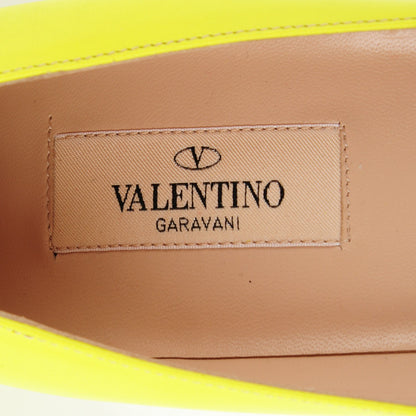 Valentino Garavani Matte Calfskin Rockstud New Plain 100mm Pumps 39 Yellow 7 of 8