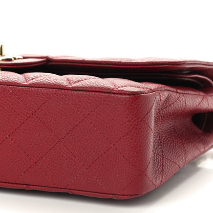 Chanel Caviar Quilted Medium Double Flap Red 10 of 10