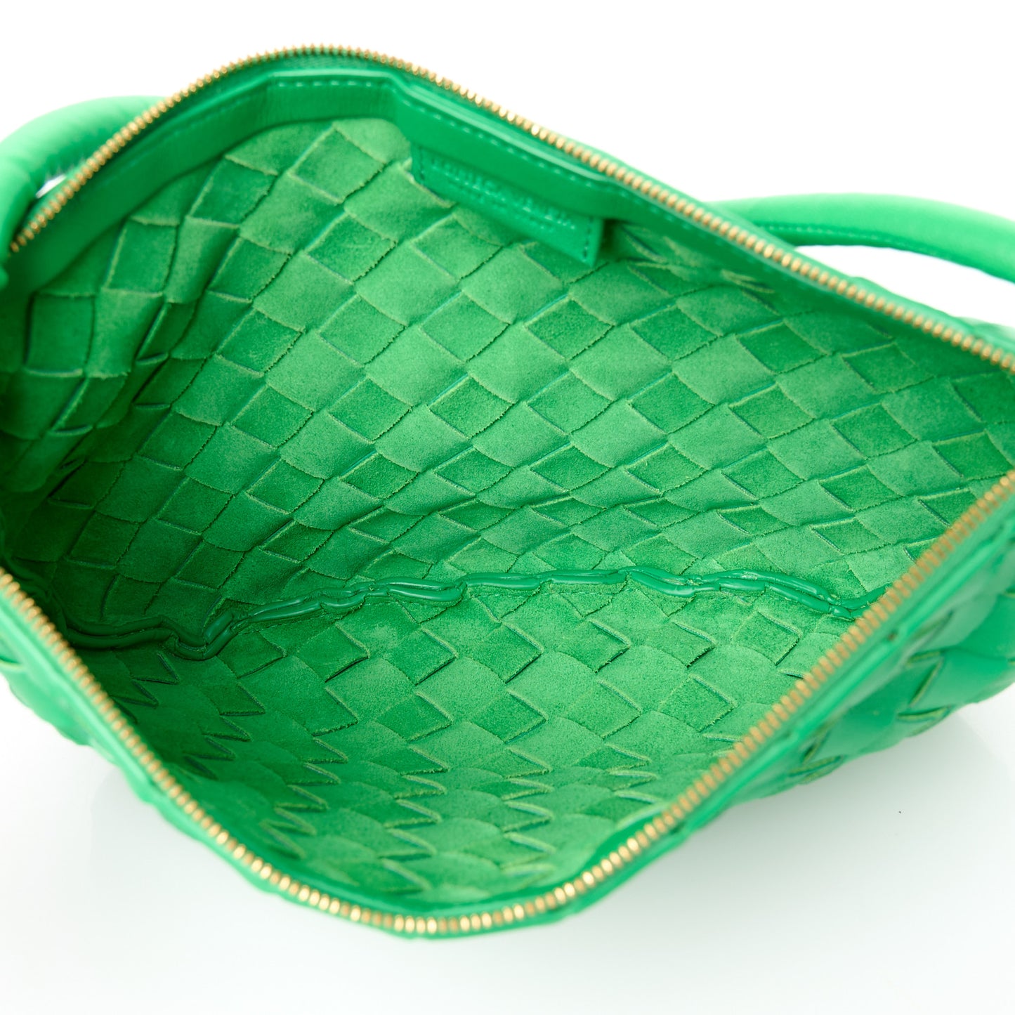 Nappa Intrecciato Small Turn Pouch Parakeet