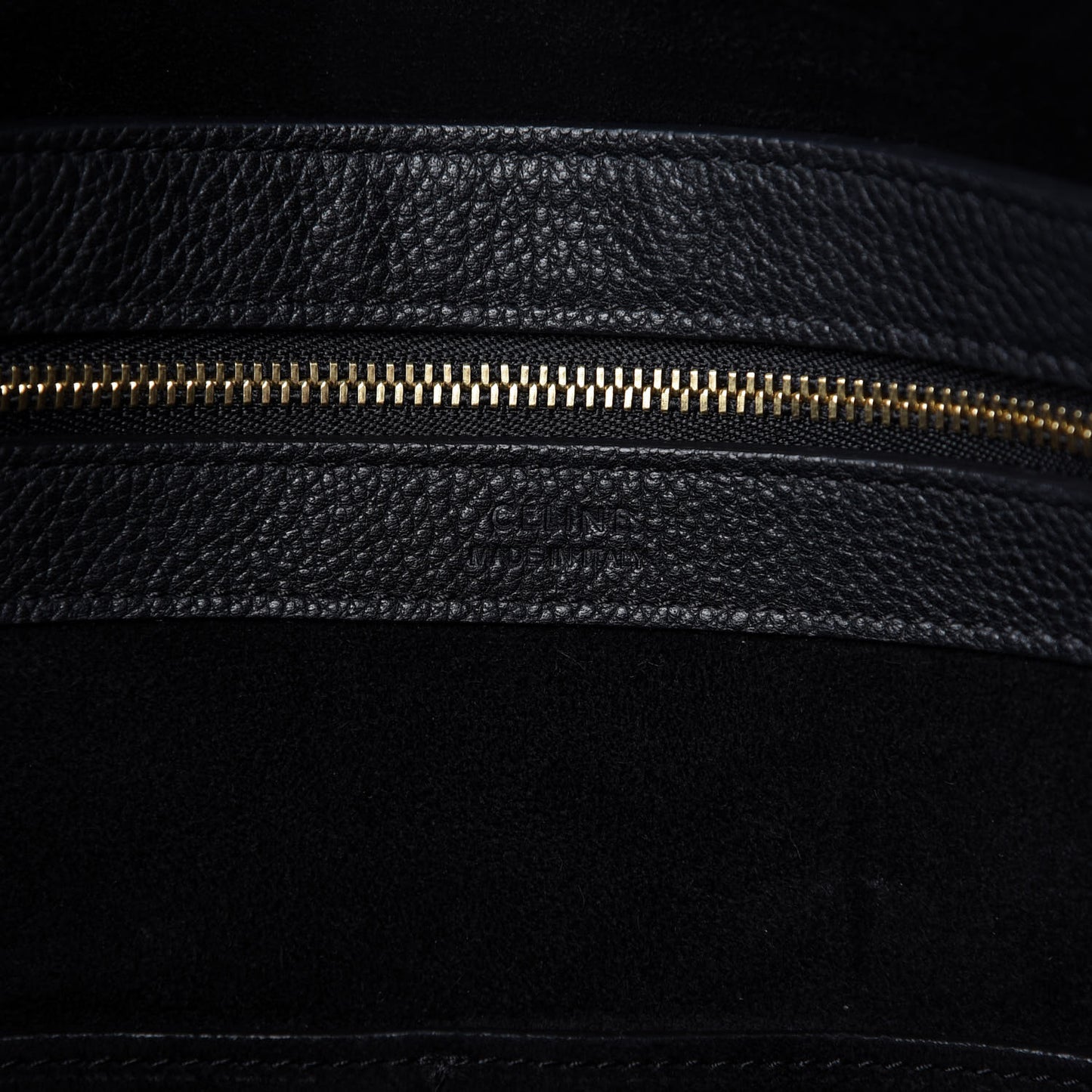 Soft Grained Calfskin Medium Belt Cabas Phantom Black