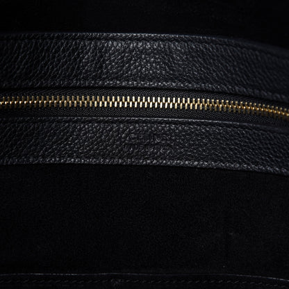 Celine Soft Grained Calfskin Medium Belt Cabas Phantom Black 8 of 9