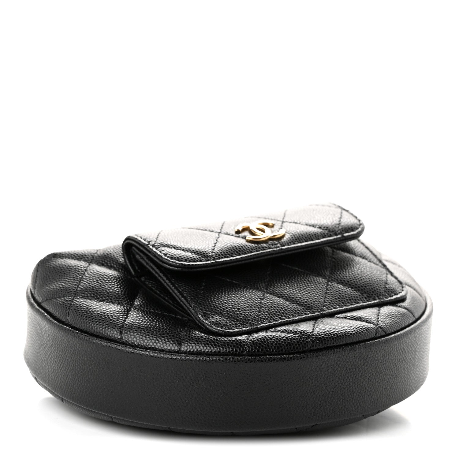 Chanel Caviar Quilted Polly Pocket Pouch Hobo Black 3 of 9