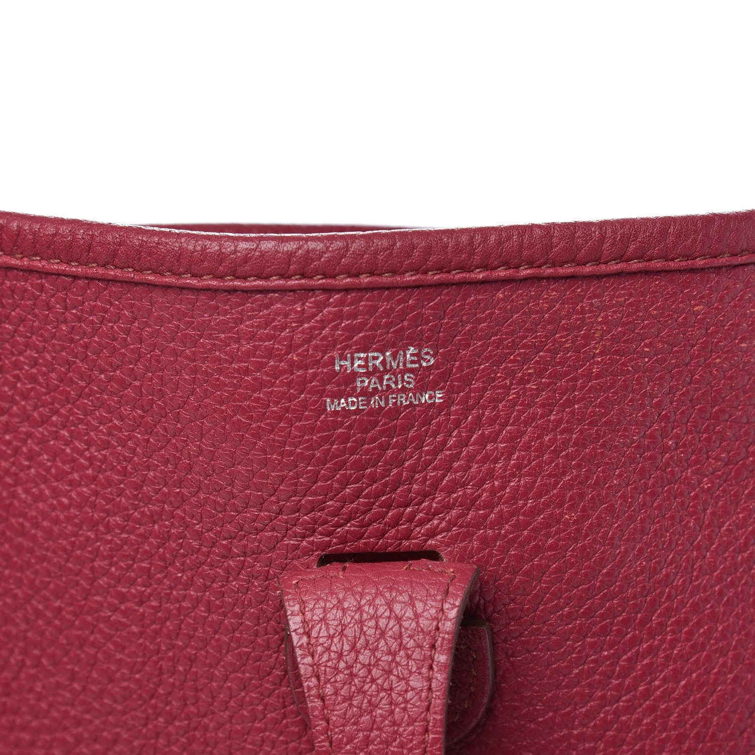 Hermes Taurillon Clemence Evelyne III PM Rubis 6 of 10