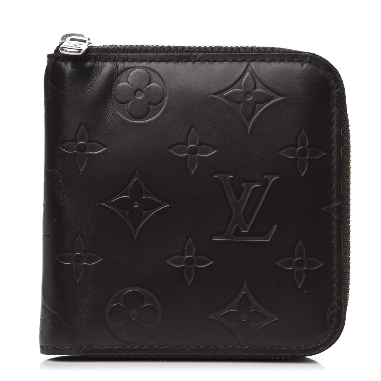Monogram Glace Porte-Monnaie Billets Zipped Wallet Cafe