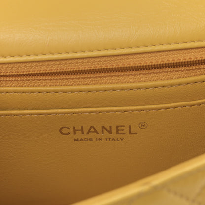 Chanel Aged Calfskin Quilted 2.55 Reissue Mini Flap Yellow 6 of 9