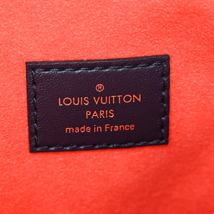 Louis Vuitton Lambskin Embossed Monogram LV Garden Coussin MM Navy Blue 8 of 11