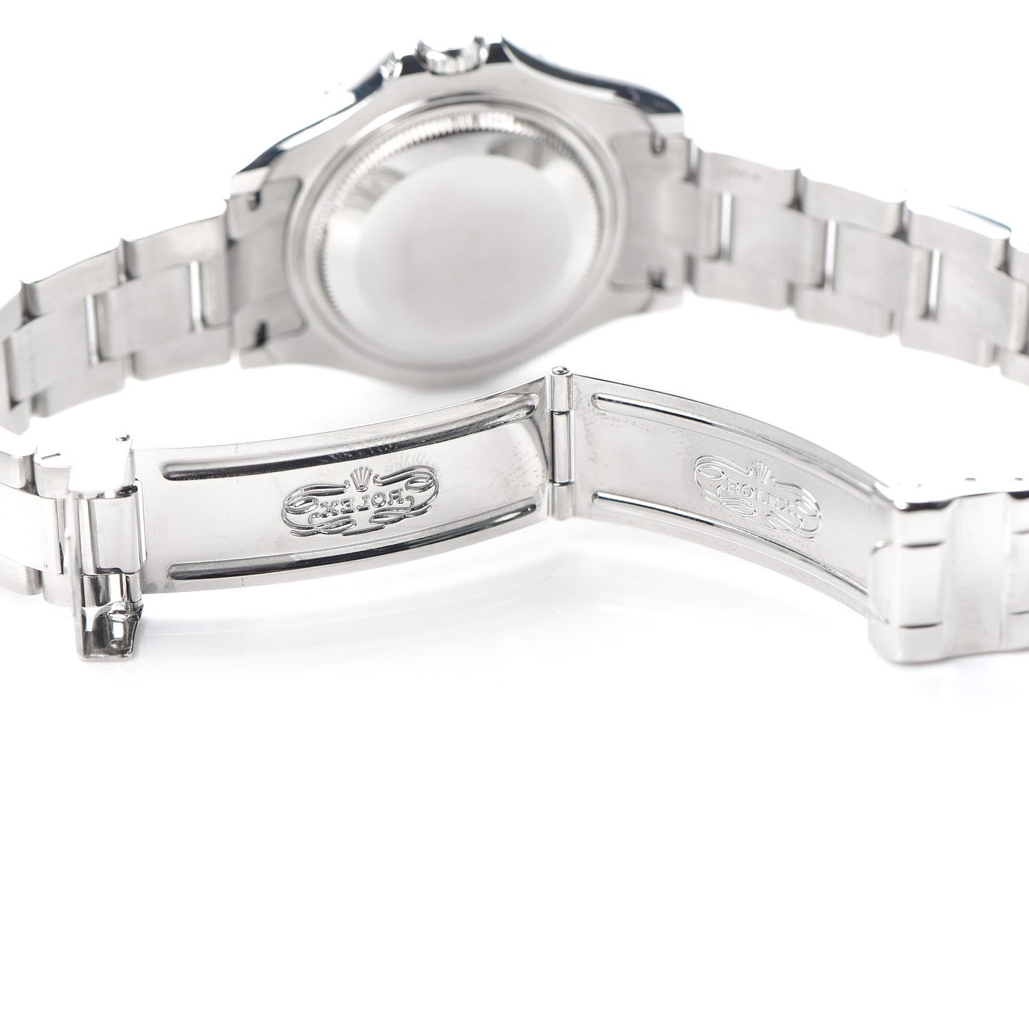Rolex Stainless Steel Platinum 35mm Yacht-Master Watch Silver 168622 5 of 6