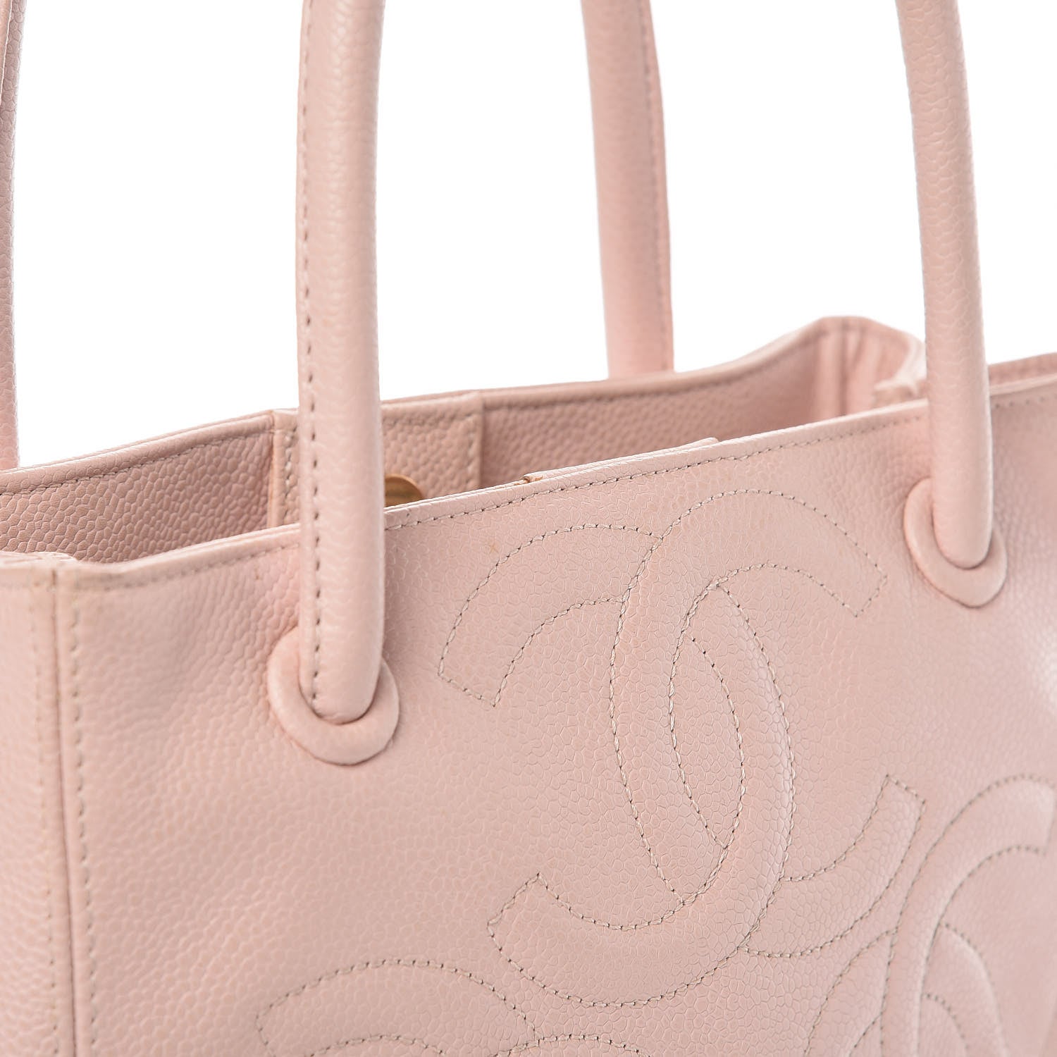 Chanel Caviar CC Tote Pink 11 of 16
