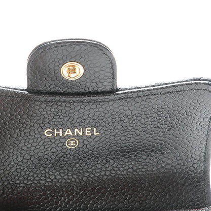 Chanel Caviar Quilted Flap Card Holder Black 7 of 9