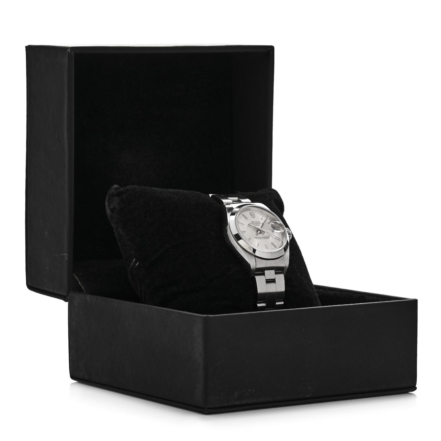 Stainless Steel 26mm Oyster Perpetual Date Watch Silver 79160