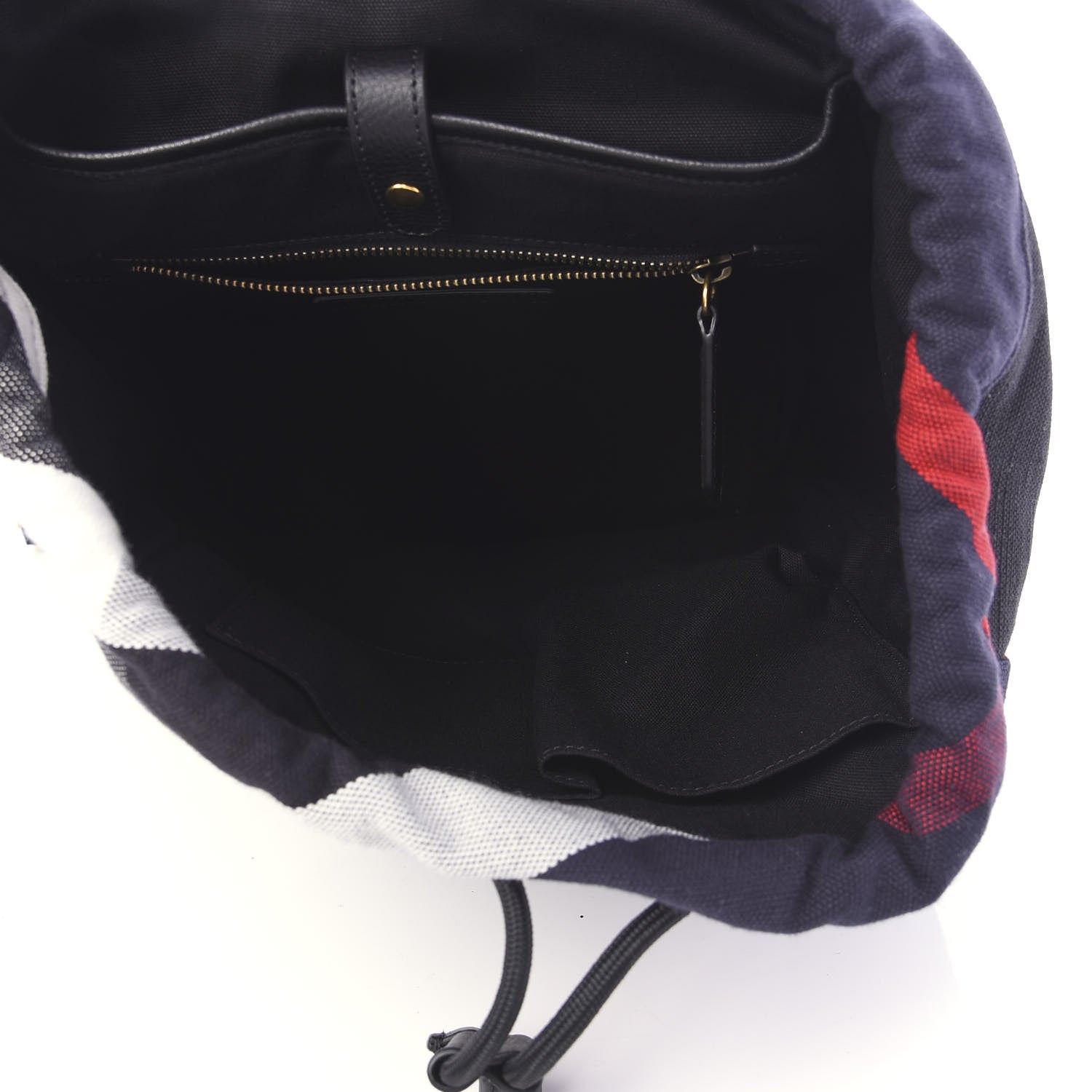 Burberry Overdyed Canvas Mega Check Drifton Backpack Black 4 of 8