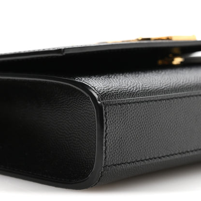Saint Laurent Grain De Poudre Small Monogram Kate Satchel Black 9 of 11