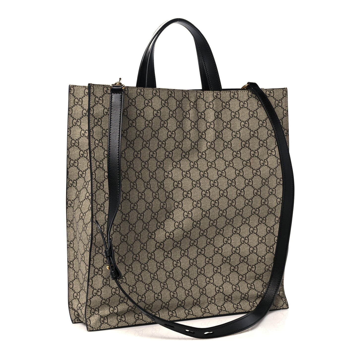 GG Supreme Monogram Angry Cat Vertical Tote