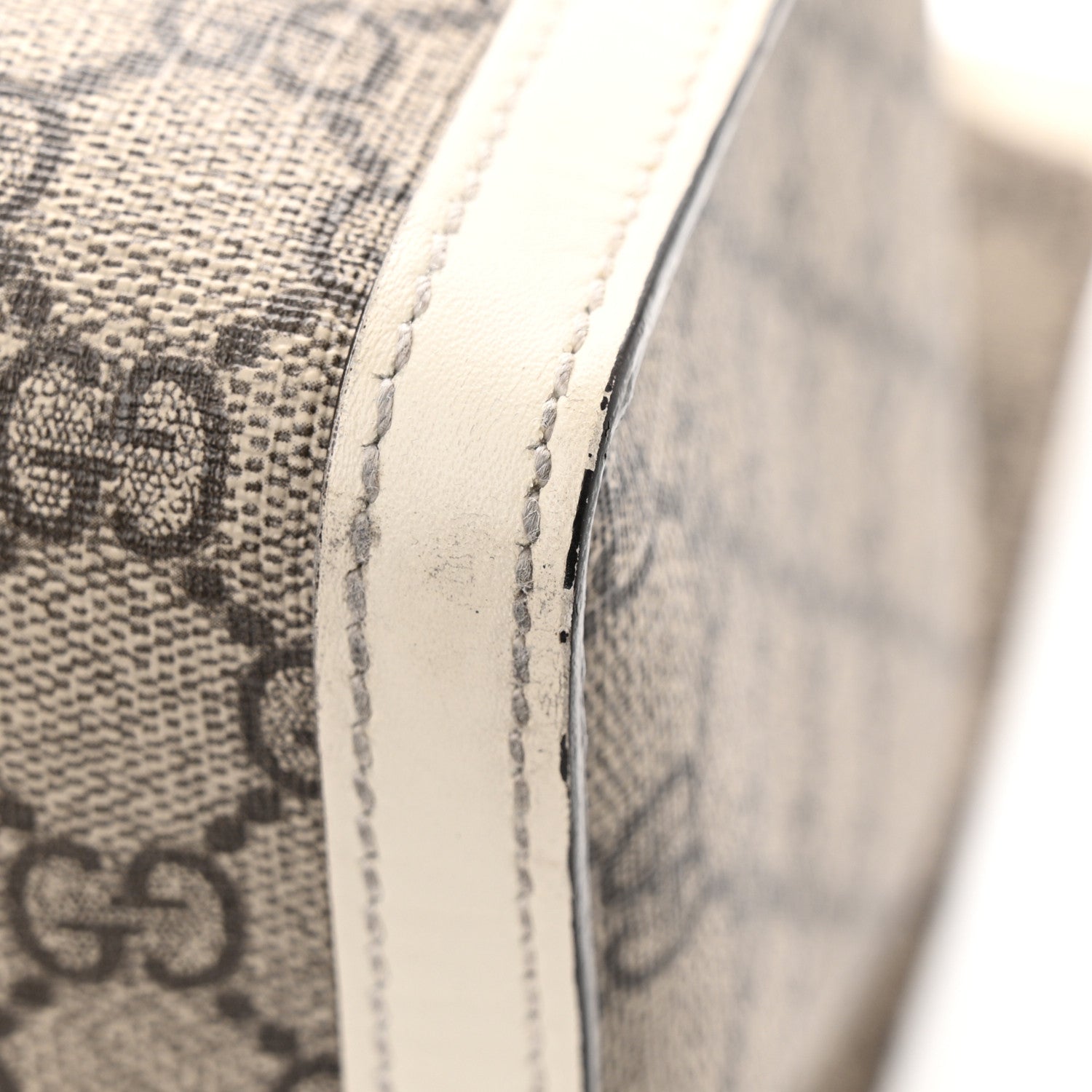 Gucci GG Supreme Monogram Medium Padlock Tote White 11 of 12