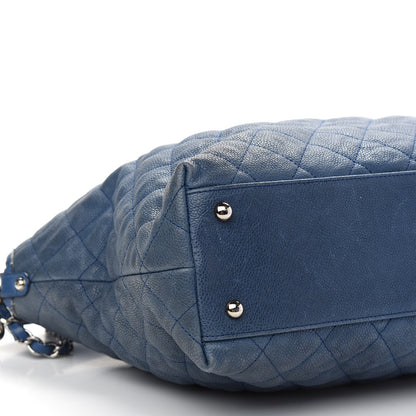 Chanel Caviar Quilted French Riviera Hobo Blue 8 of 9