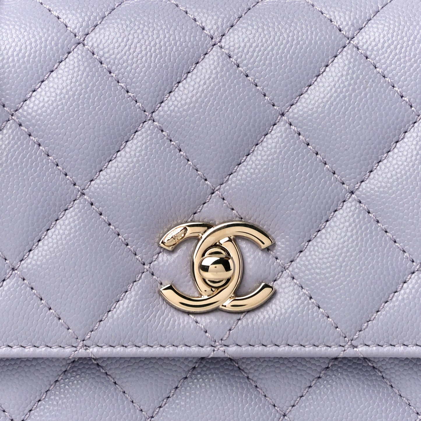 Caviar Quilted Extra Mini Coco Handle Flap Light Purple