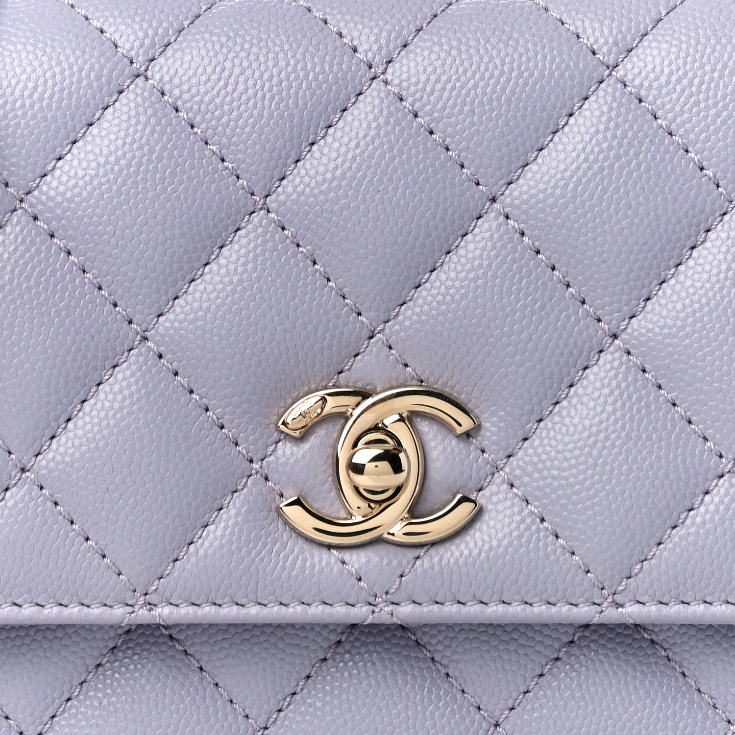 Chanel Caviar Quilted Extra Mini Coco Handle Flap Light Purple 7 of 10