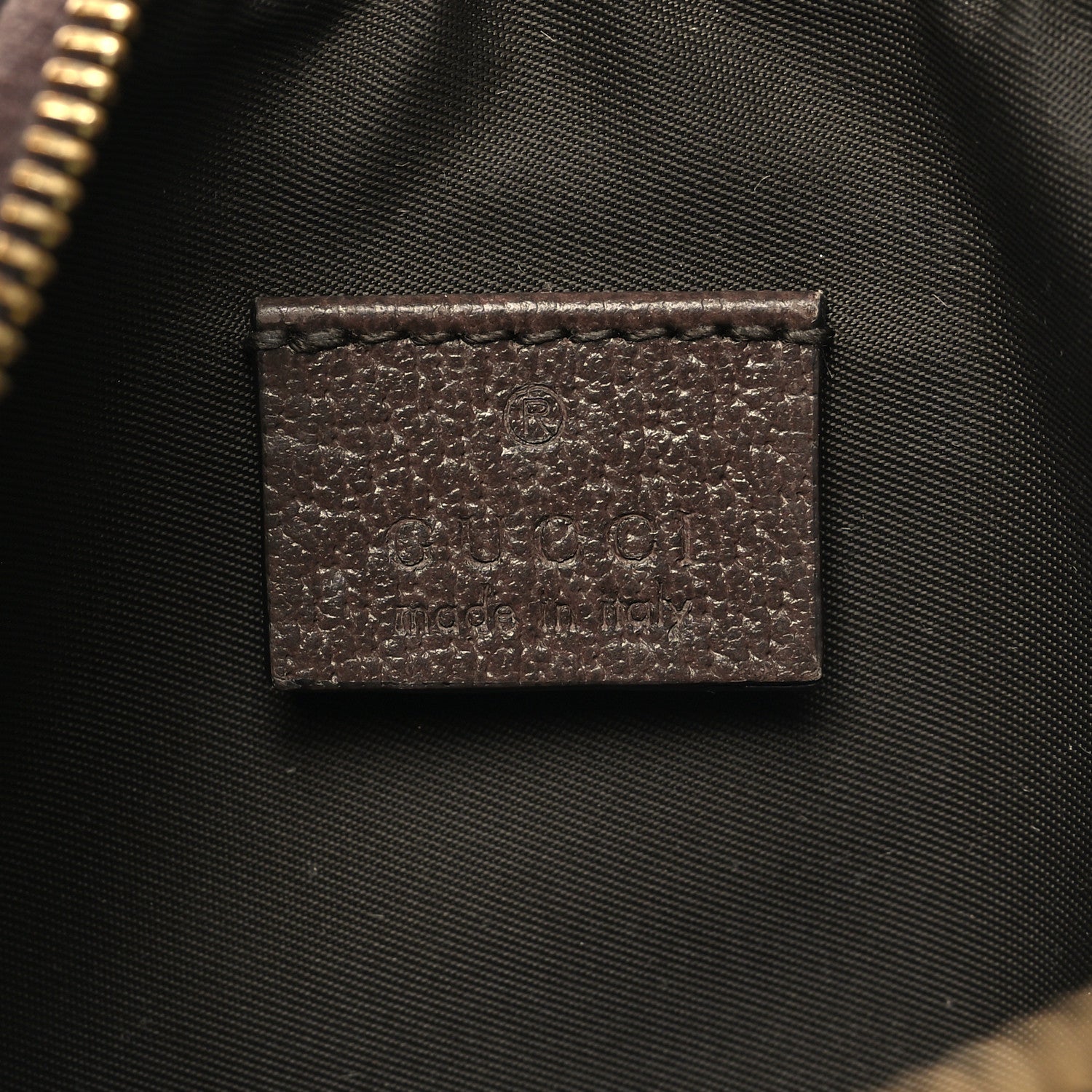 Gucci GG Supreme Monogram Textured Calfskin Web Medium Ophidia Cosmetic Case Beige Ebony New Acero 6 of 10