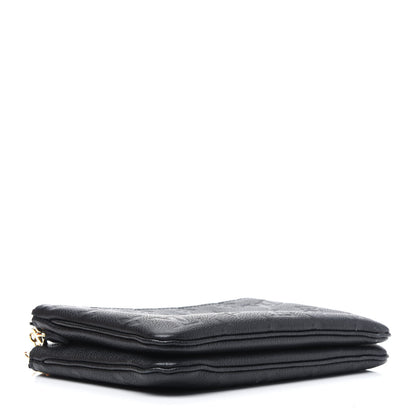 Louis Vuitton Empreinte Double Zip Pochette Black 4 of 17