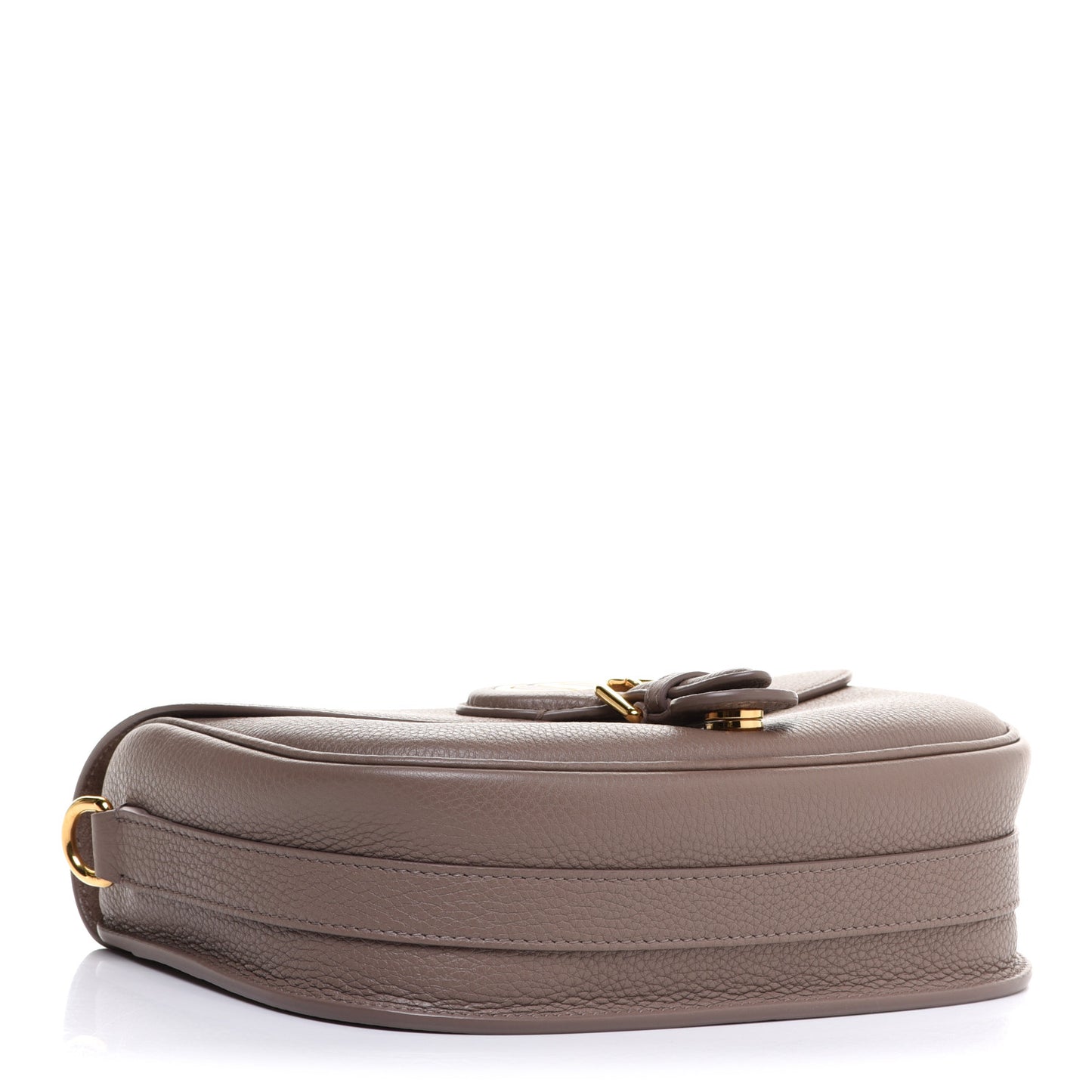 Grained Calfskin Medium Bobby Flap Warm Taupe
