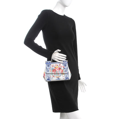 Dolce & Gabbana Dauphine Majolica Print Small Miss Sicily Satchel Multi 2 of 8