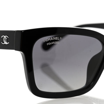 Chanel Acetate Polarized Square Sunglasses 5417-A Black 7 of 10