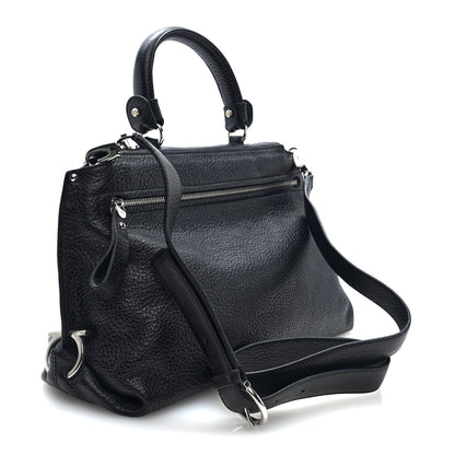 Salvatore Ferragamo Grained Calfskin Medium Sofia Satchel Black 3 of 9
