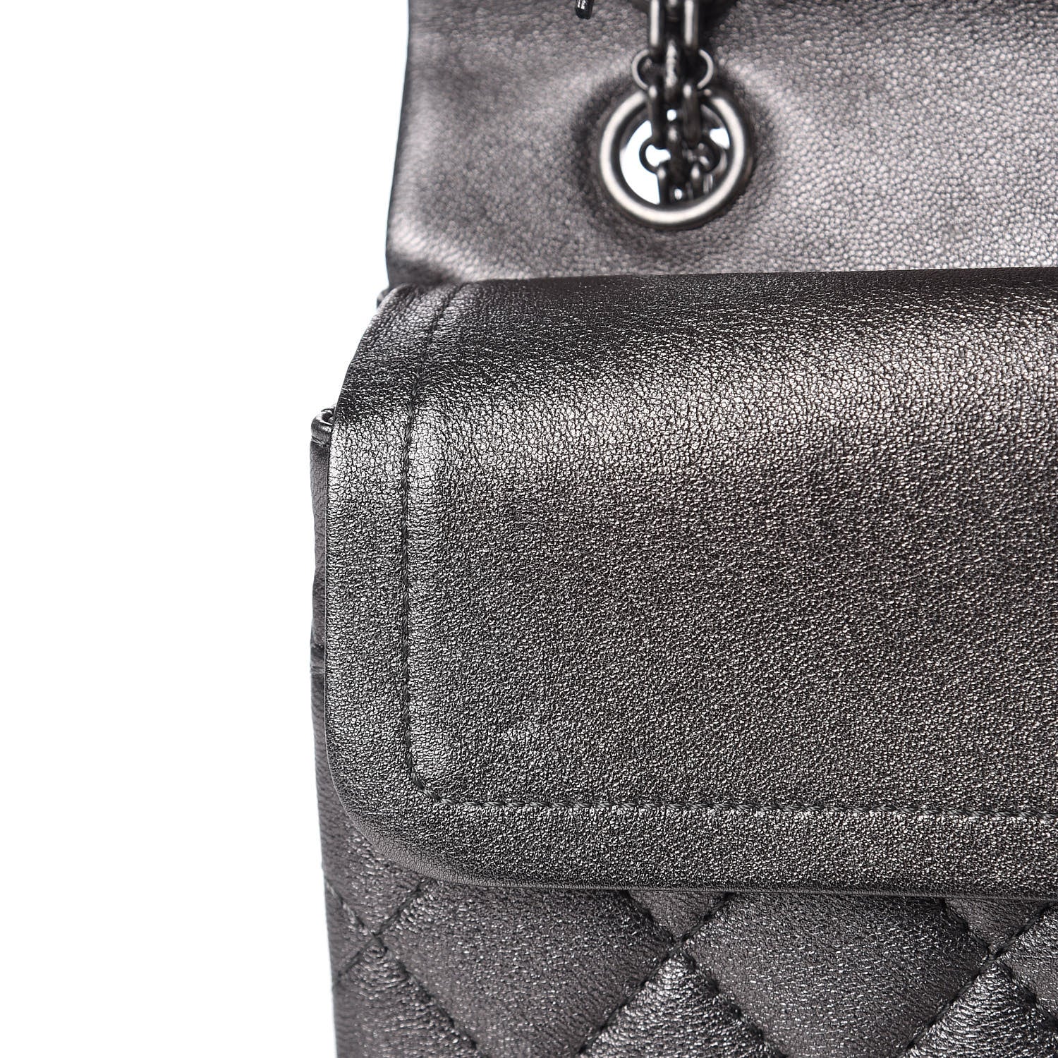 Chanel Metallic Calfskin Quilted 2.55 Reissue 226 Flap Charcoal 10 of 12
