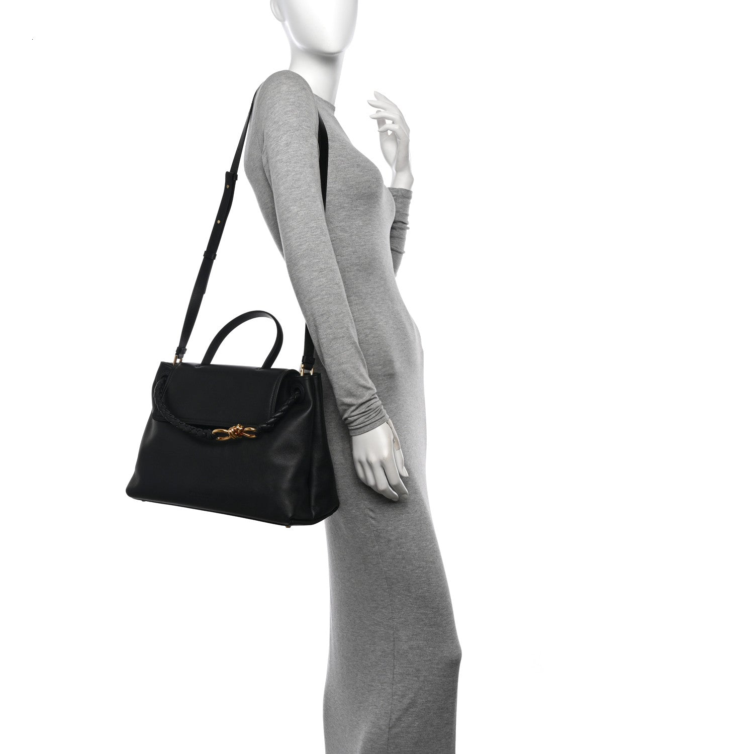 Bottega Veneta Silky Calfskin Medium Ciao Ciao Black 2 of 11